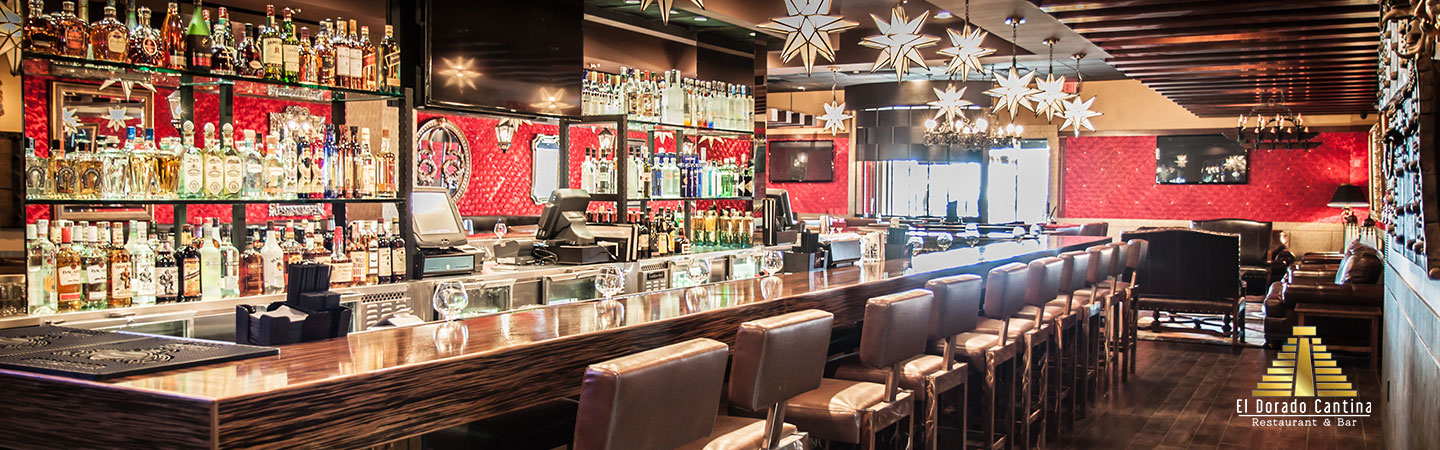 The bar and dining room at El Dorado Cantina in Las Vegas