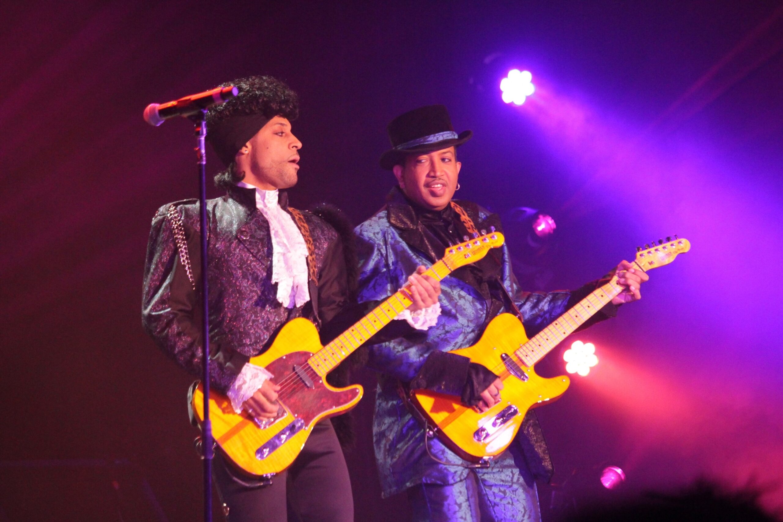Purple Reign musicians performing the music of Prince
